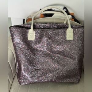 Purple and White Glamorous Tote Bag